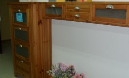 Mueble cajonera con Estantería-1562