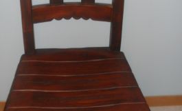 Silla rústica en madera de abeto-1452