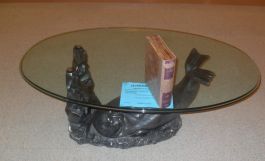 Mesa centro con figura en BRONCE-1446