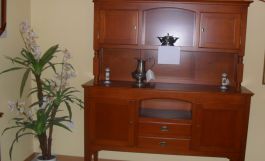 Aparador-Vitrina en madera haya-1466